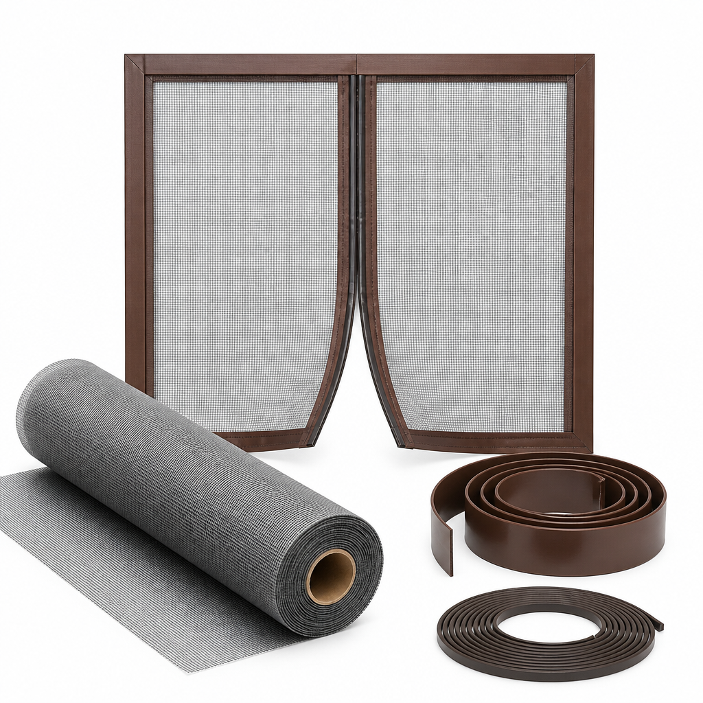 DIY magnetic insect screen kit (brown)