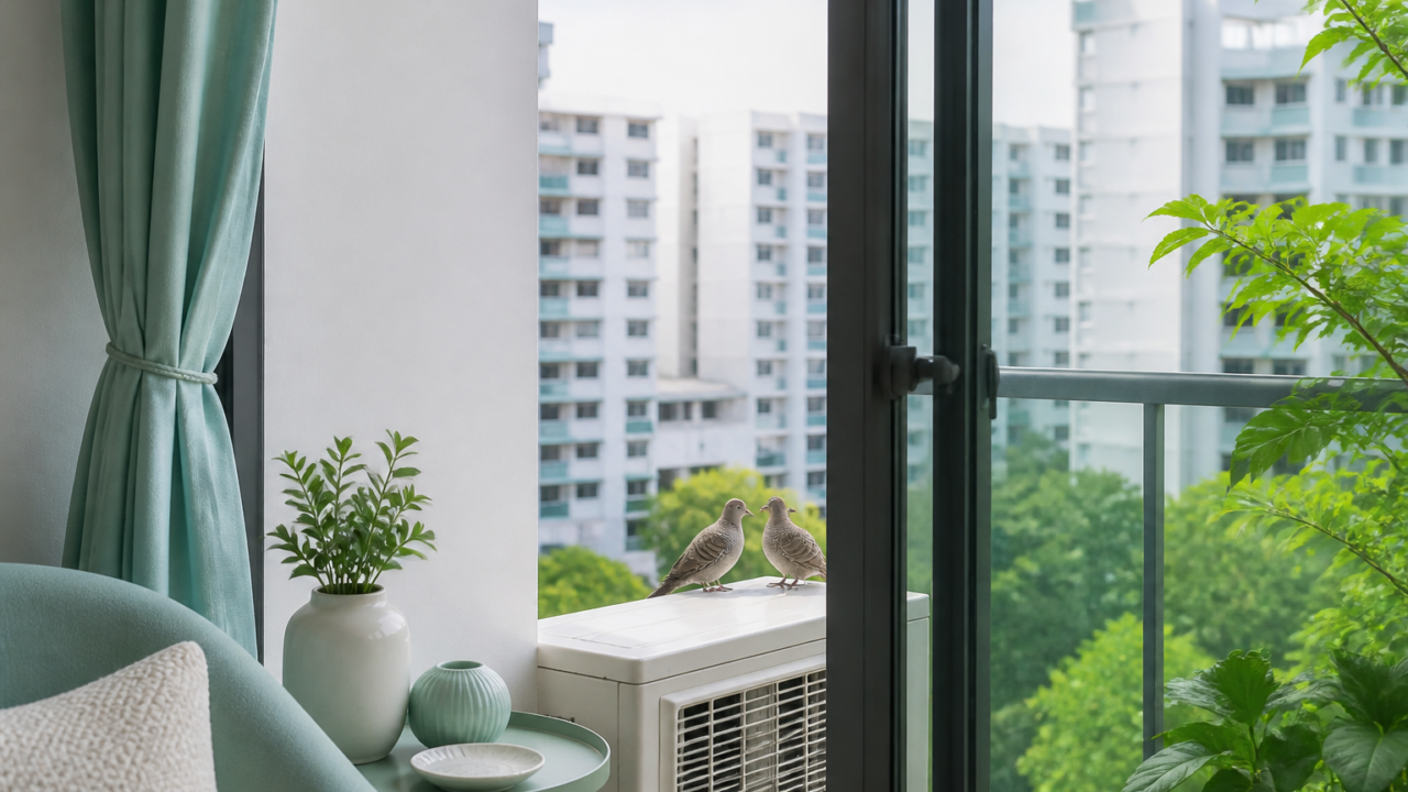 How to Stop Birds Nesting on Your Aircon Ledge