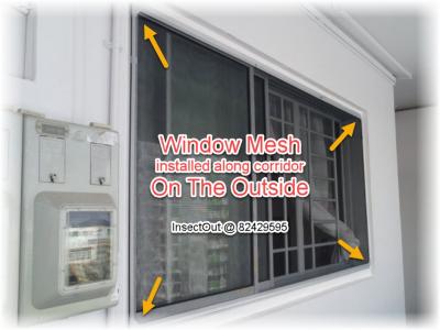 HDB Corridor Windows in Grey at Pasir Ris