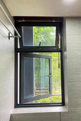 Condo bathroom tall casement in Black at Yishun 