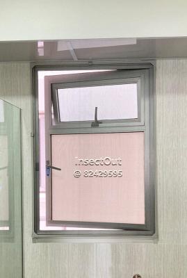 HDB bathroom tall casement with GREY frame at Tampines