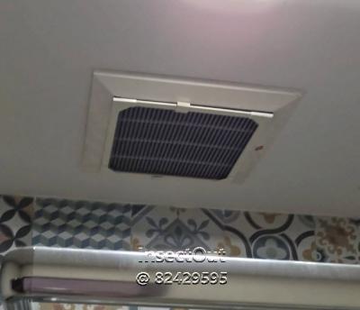 Landed house bathroom ventilator in WHITE at Jurong (to stop cockroach)